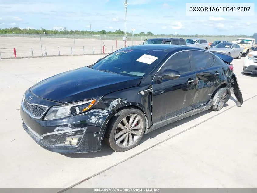 2015 Kia Optima Sxl Turbo VIN: 5XXGR4A61FG412207 Lot: 40176879