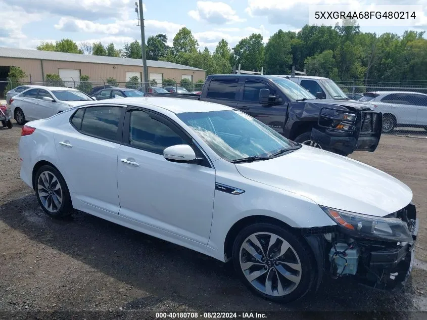 2015 Kia Optima Sx Turbo VIN: 5XXGR4A68FG480214 Lot: 40180708