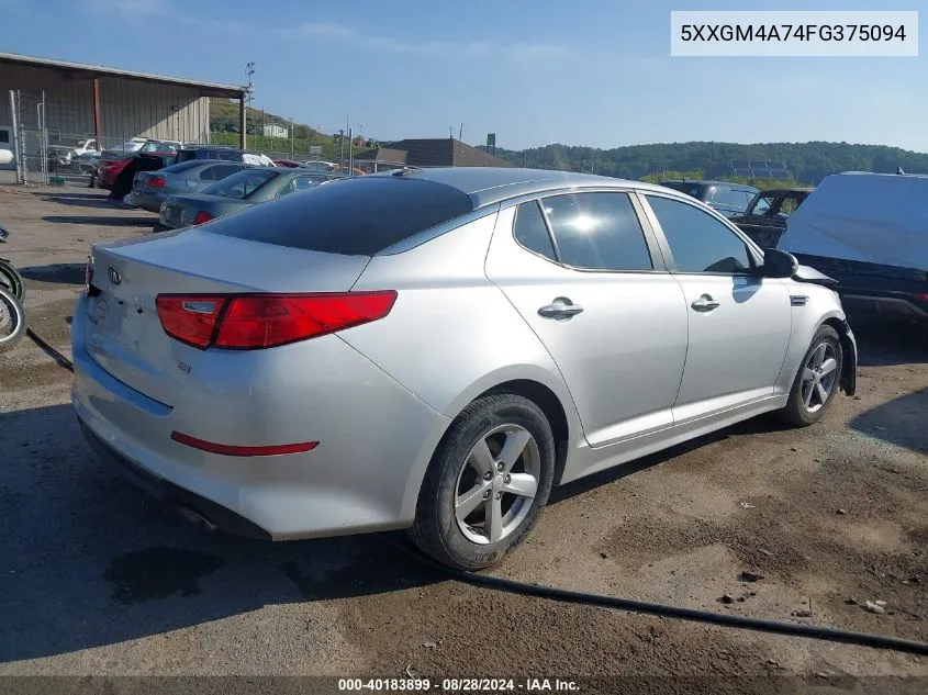 5XXGM4A74FG375094 2015 Kia Optima Lx