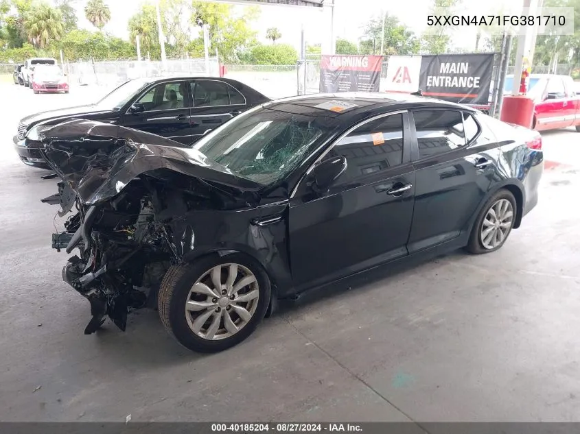 2015 Kia Optima Ex VIN: 5XXGN4A71FG381710 Lot: 40185204