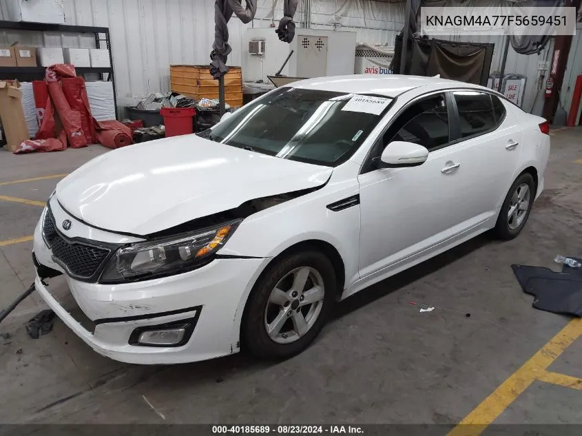 KNAGM4A77F5659451 2015 Kia Optima Lx