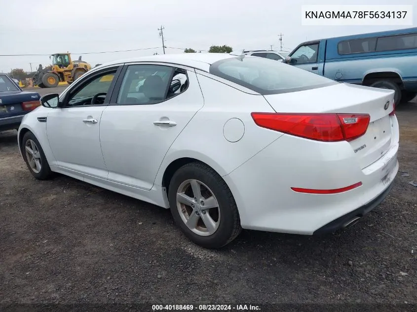 KNAGM4A78F5634137 2015 Kia Optima Lx