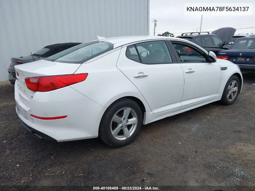 KNAGM4A78F5634137 2015 Kia Optima Lx