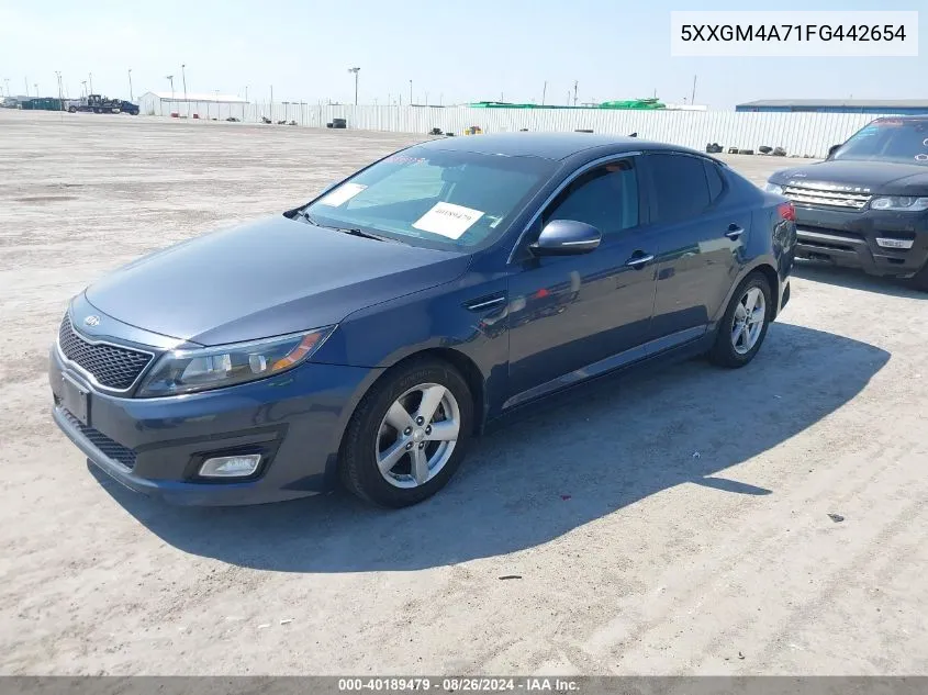 5XXGM4A71FG442654 2015 Kia Optima Lx