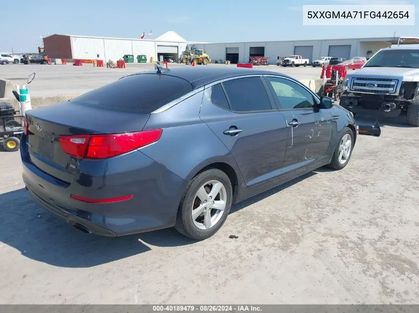 5XXGM4A71FG442654 2015 Kia Optima Lx