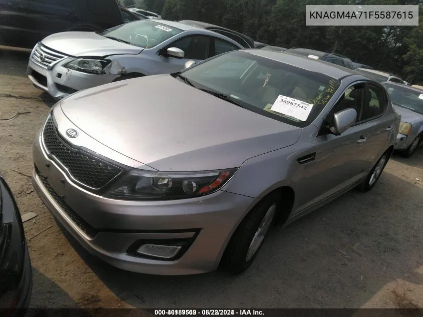 2015 Kia Optima Lx VIN: KNAGM4A71F5587615 Lot: 40189509