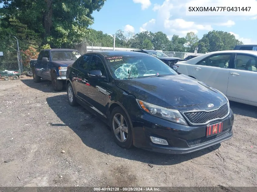 2015 Kia Optima Lx VIN: 5XXGM4A77FG431447 Lot: 40192128