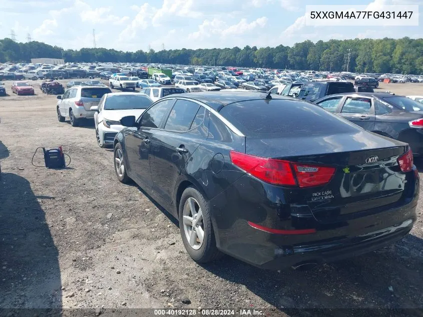 5XXGM4A77FG431447 2015 Kia Optima Lx