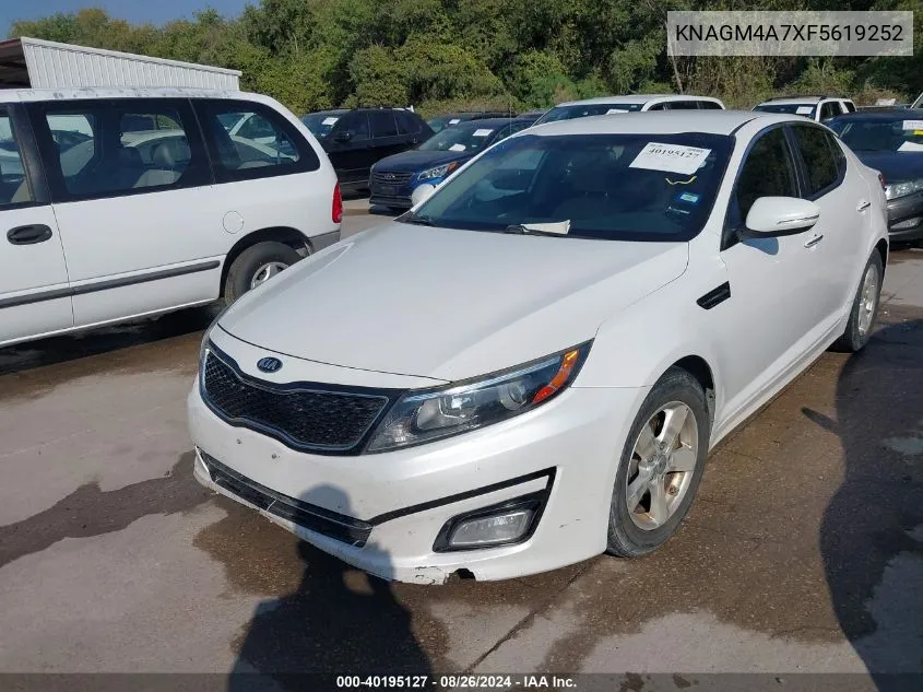 KNAGM4A7XF5619252 2015 Kia Optima Lx