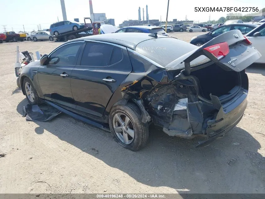 5XXGM4A78FG422756 2015 Kia Optima Lx