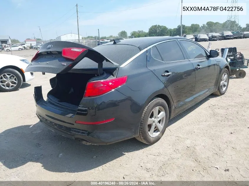 5XXGM4A78FG422756 2015 Kia Optima Lx