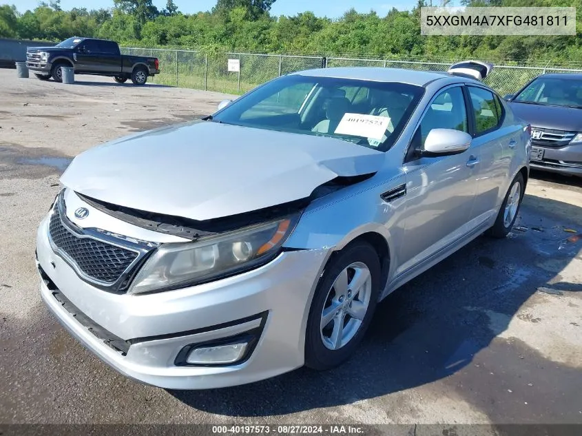 5XXGM4A7XFG481811 2015 Kia Optima Lx