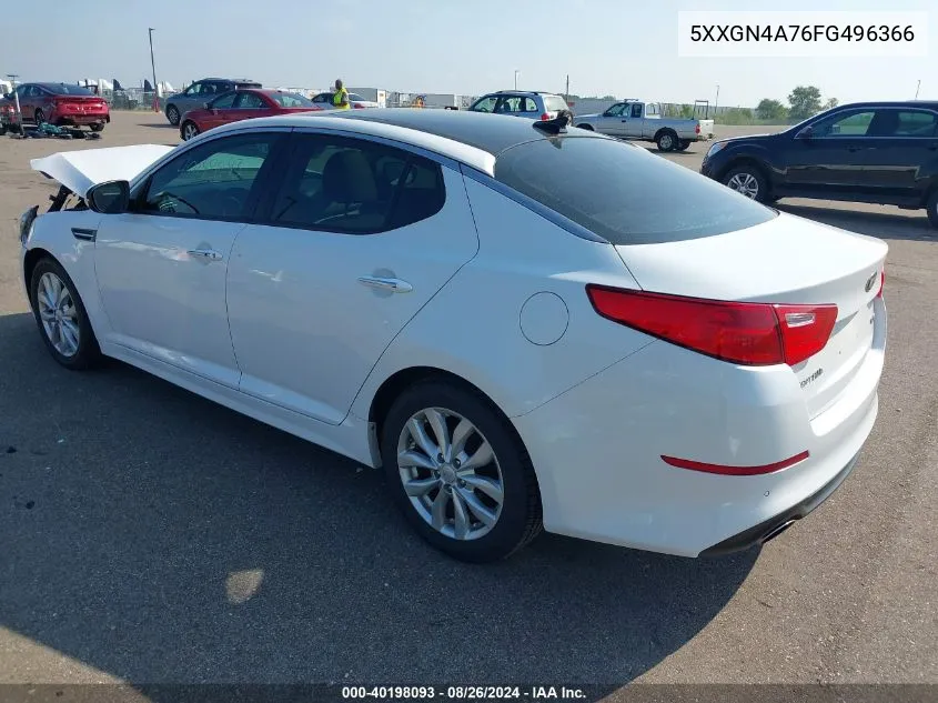 2015 Kia Optima Ex VIN: 5XXGN4A76FG496366 Lot: 40198093