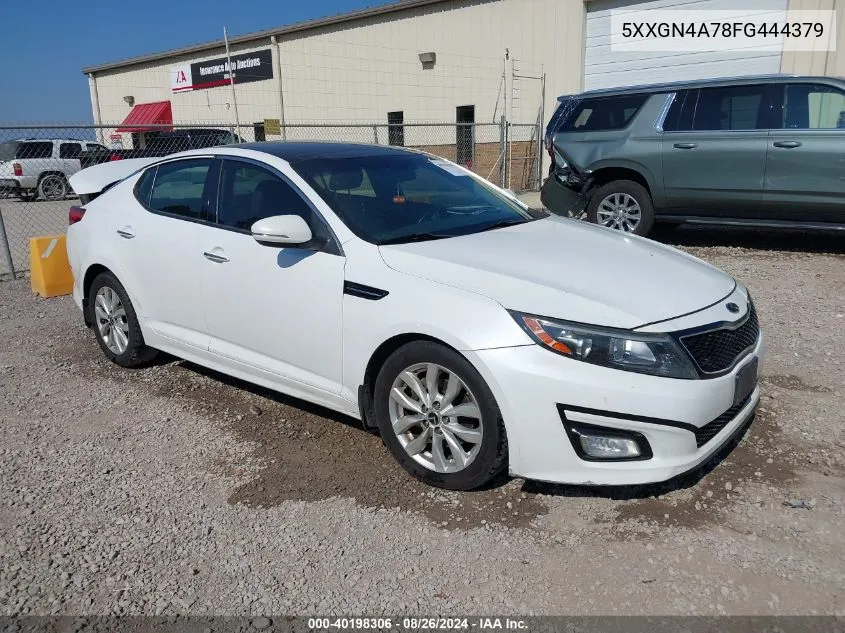 2015 Kia Optima Ex VIN: 5XXGN4A78FG444379 Lot: 40198306