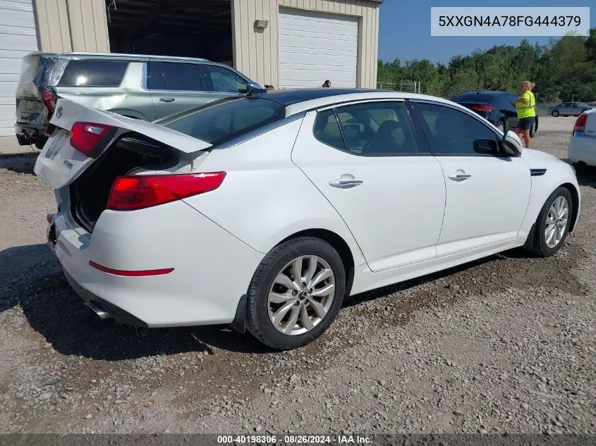 5XXGN4A78FG444379 2015 Kia Optima Ex