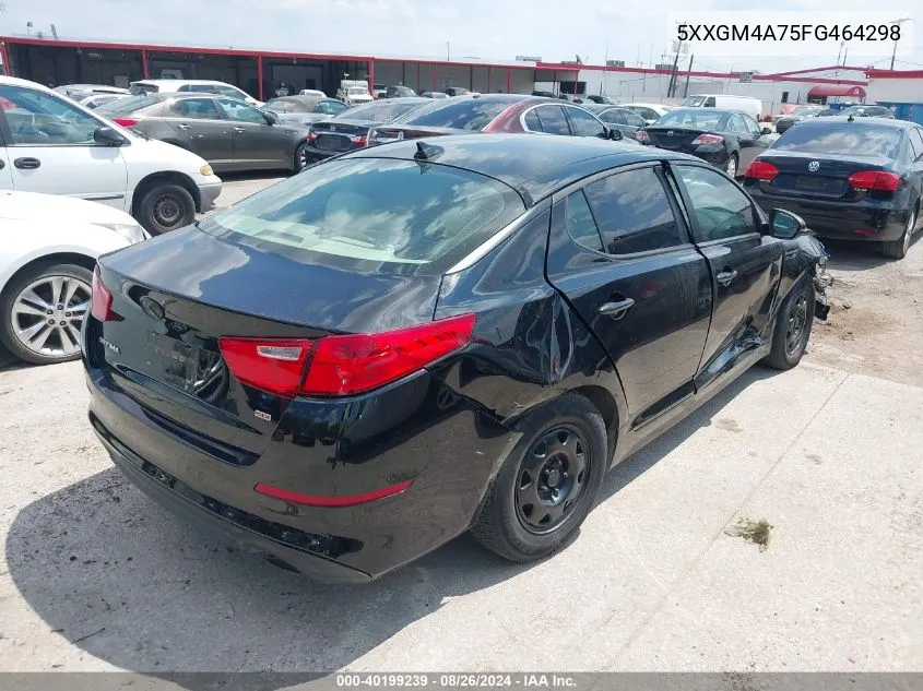 5XXGM4A75FG464298 2015 Kia Optima Lx