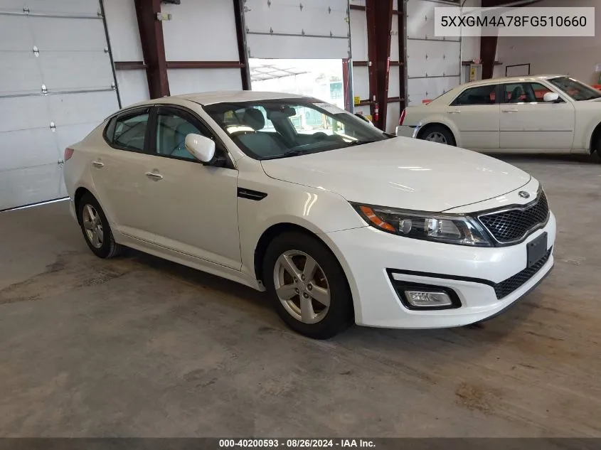 5XXGM4A78FG510660 2015 Kia Optima Lx