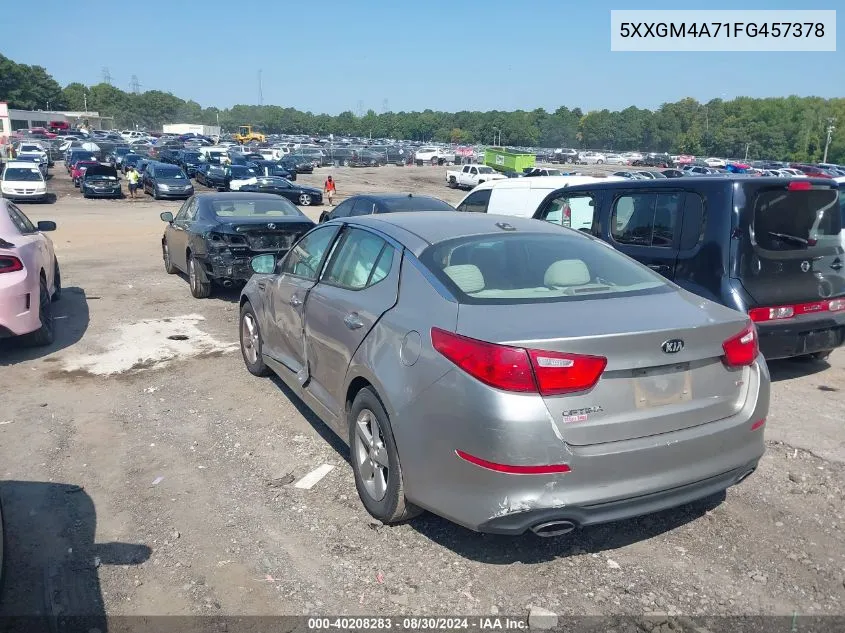 5XXGM4A71FG457378 2015 Kia Optima Lx