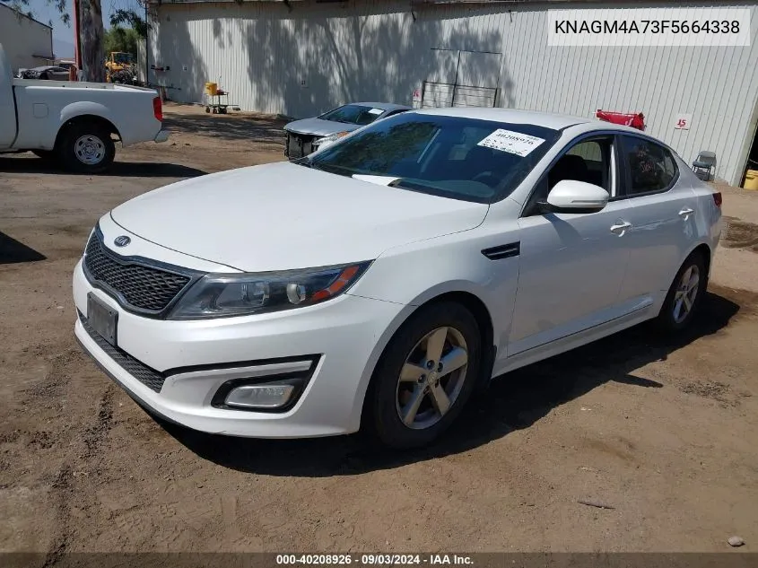 2015 Kia Optima Lx VIN: KNAGM4A73F5664338 Lot: 40208926