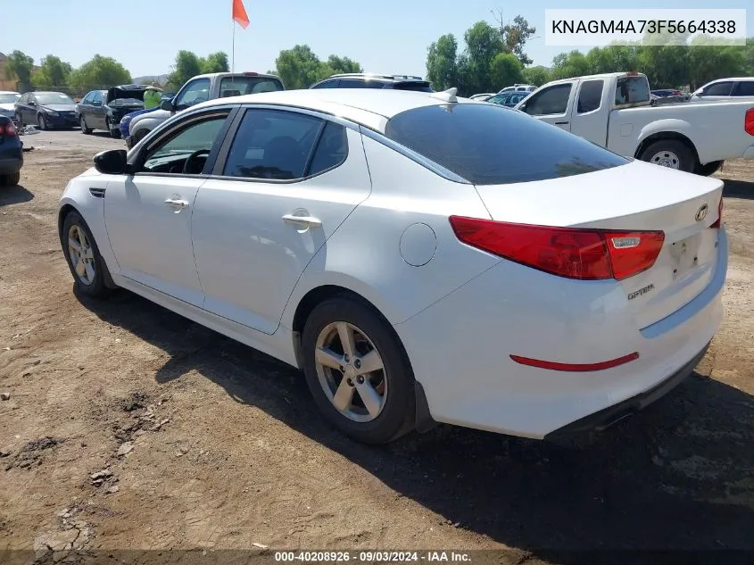 2015 Kia Optima Lx VIN: KNAGM4A73F5664338 Lot: 40208926