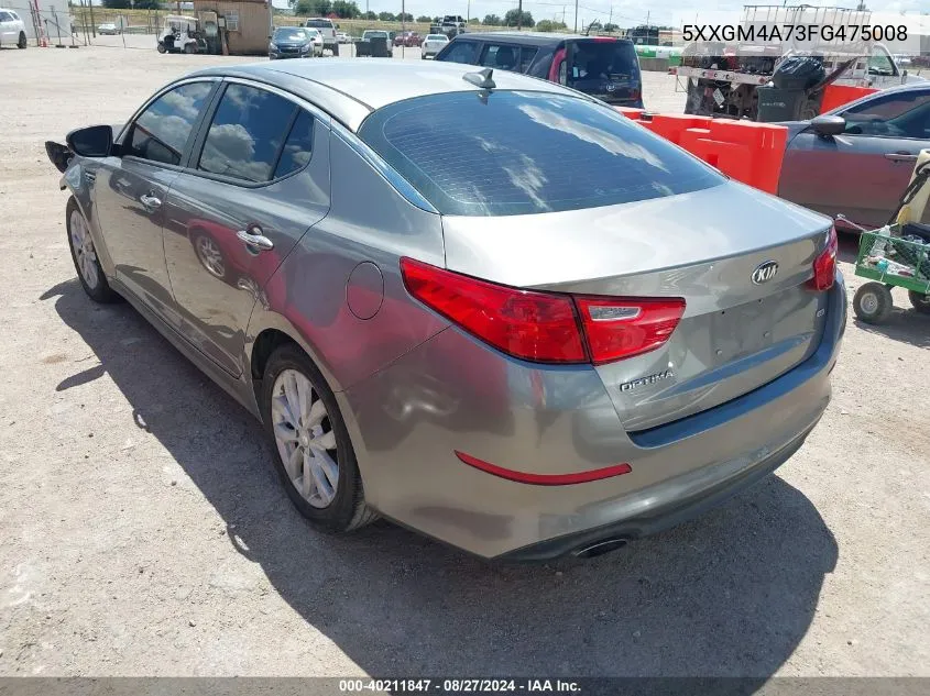 5XXGM4A73FG475008 2015 Kia Optima Lx