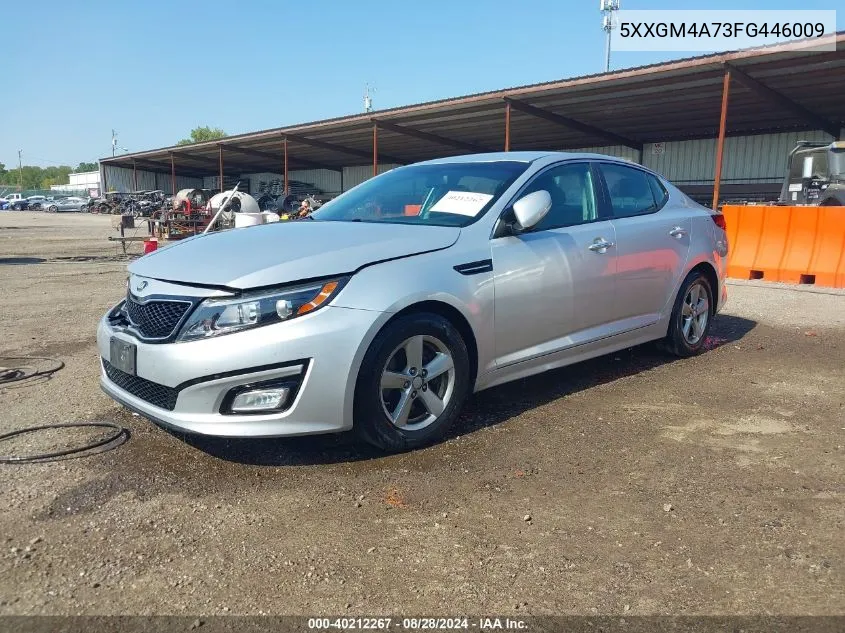 2015 Kia Optima Lx VIN: 5XXGM4A73FG446009 Lot: 40212267