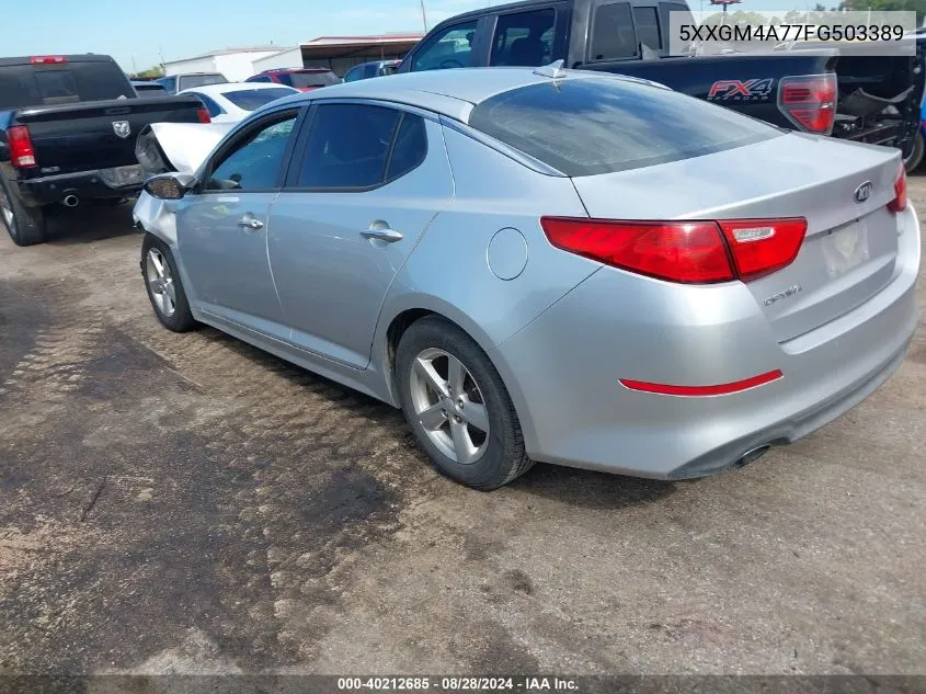 5XXGM4A77FG503389 2015 Kia Optima Lx