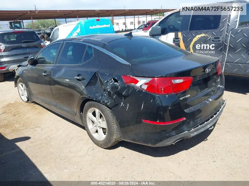 2015 Kia Optima Lx VIN: KNAGM4A72F5657235 Lot: 40214020