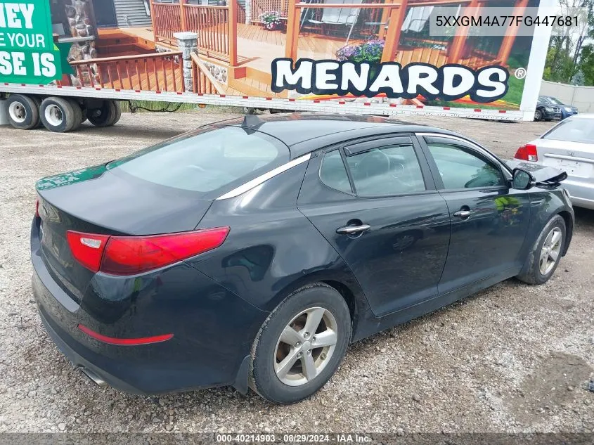 5XXGM4A77FG447681 2015 Kia Optima Lx