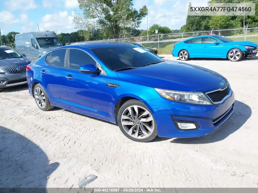 5XXGR4A77FG474560 2015 Kia Optima Sx