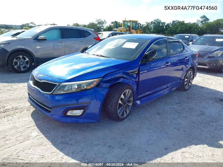 5XXGR4A77FG474560 2015 Kia Optima Sx