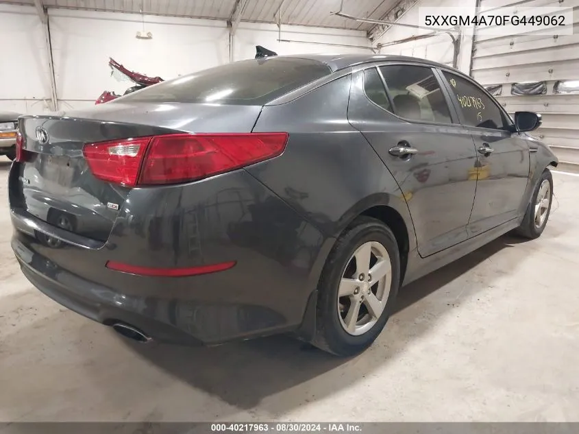 5XXGM4A70FG449062 2015 Kia Optima Lx