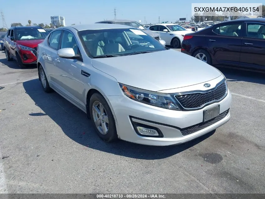 2015 Kia Optima Lx VIN: 5XXGM4A7XFG406154 Lot: 40218733