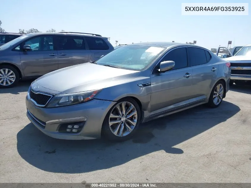 2015 Kia Optima Sxl Turbo VIN: 5XXGR4A69FG353925 Lot: 40221952