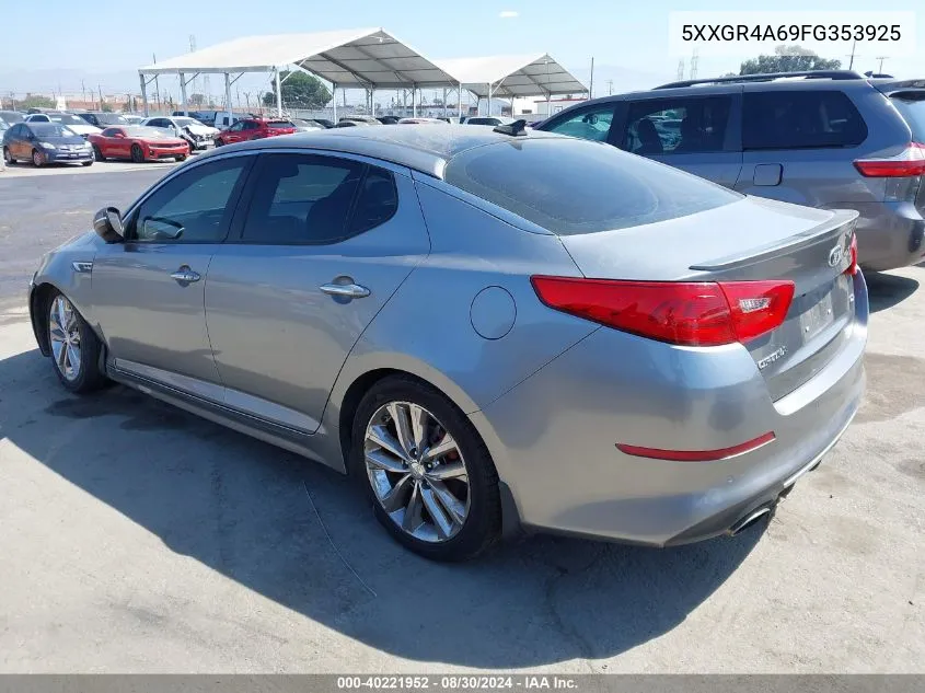 2015 Kia Optima Sxl Turbo VIN: 5XXGR4A69FG353925 Lot: 40221952