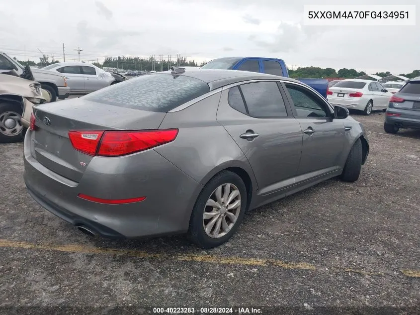 5XXGM4A70FG434951 2015 Kia Optima Lx