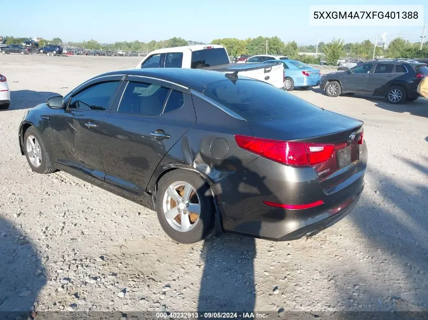 5XXGM4A7XFG401388 2015 Kia Optima Lx