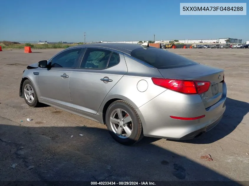 2015 Kia Optima Lx VIN: 5XXGM4A73FG484288 Lot: 40233434