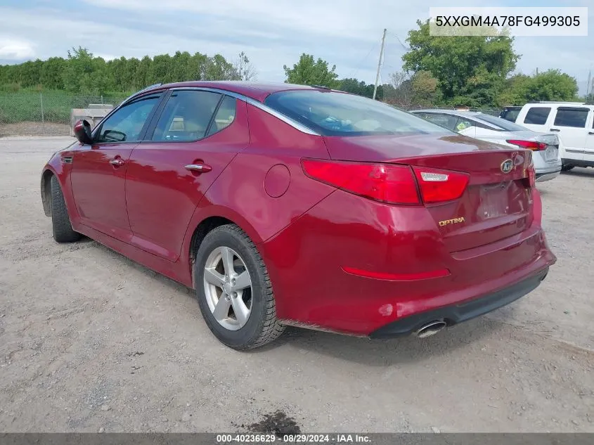 5XXGM4A78FG499305 2015 Kia Optima Lx