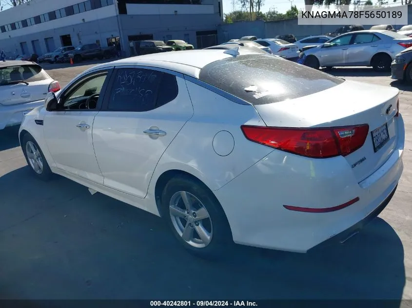 KNAGM4A78F5650189 2015 Kia Optima Lx