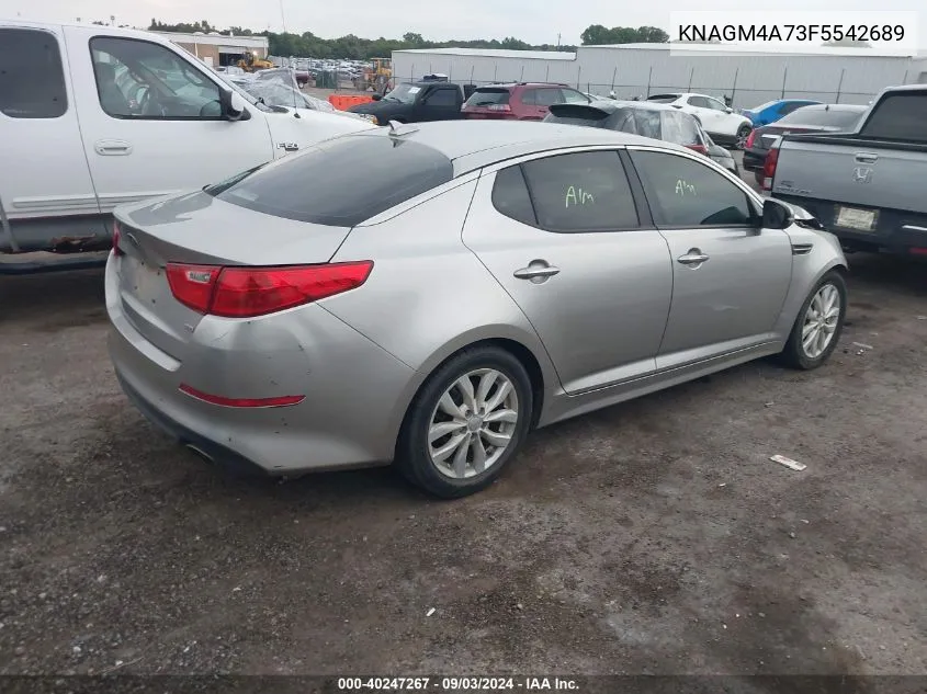 2015 Kia Optima Lx VIN: KNAGM4A73F5542689 Lot: 40247267