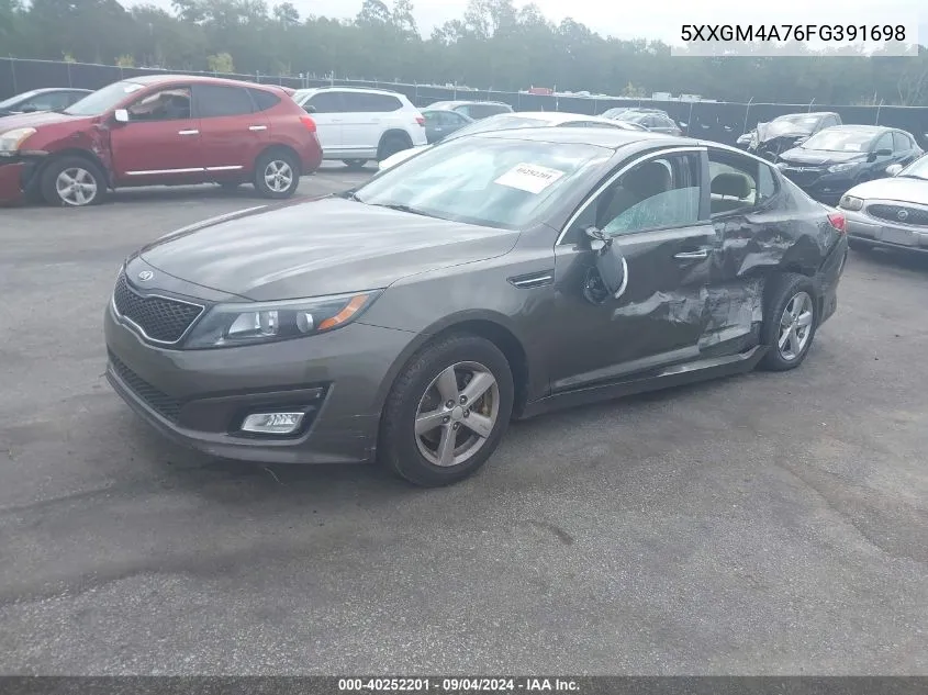 5XXGM4A76FG391698 2015 Kia Optima Lx