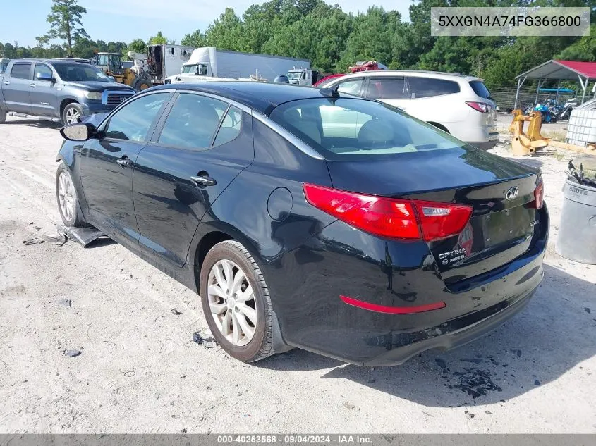 2015 Kia Optima Ex VIN: 5XXGN4A74FG366800 Lot: 40253568