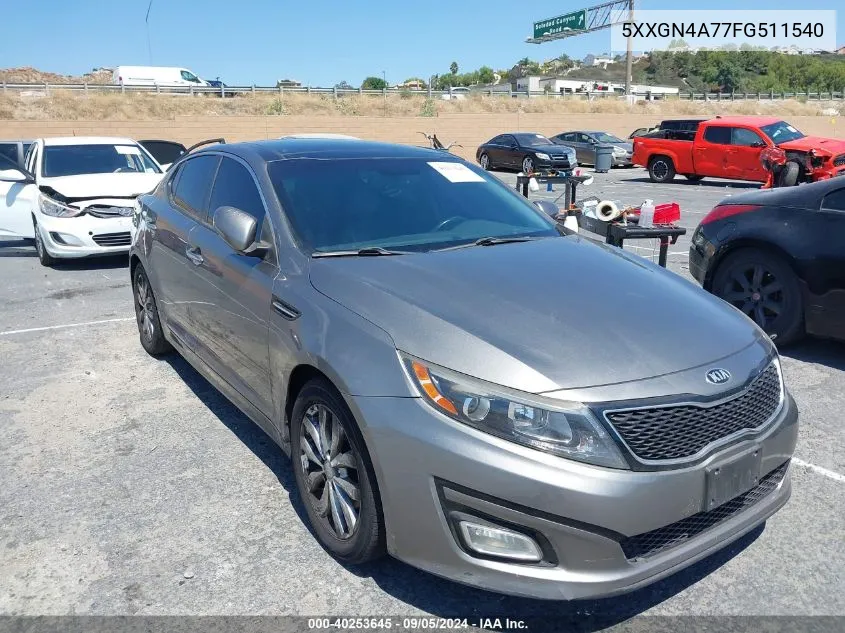 2015 Kia Optima Ex VIN: 5XXGN4A77FG511540 Lot: 40253645