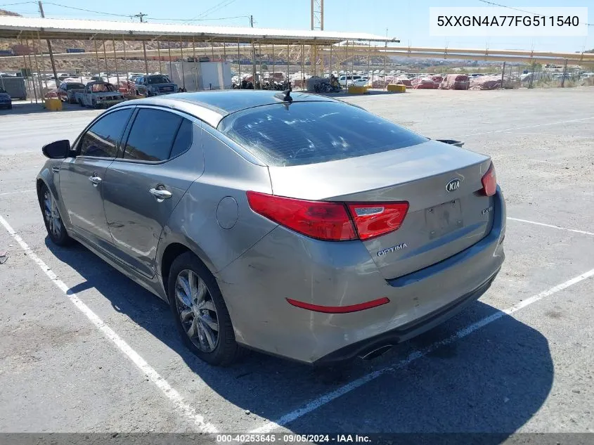 5XXGN4A77FG511540 2015 Kia Optima Ex