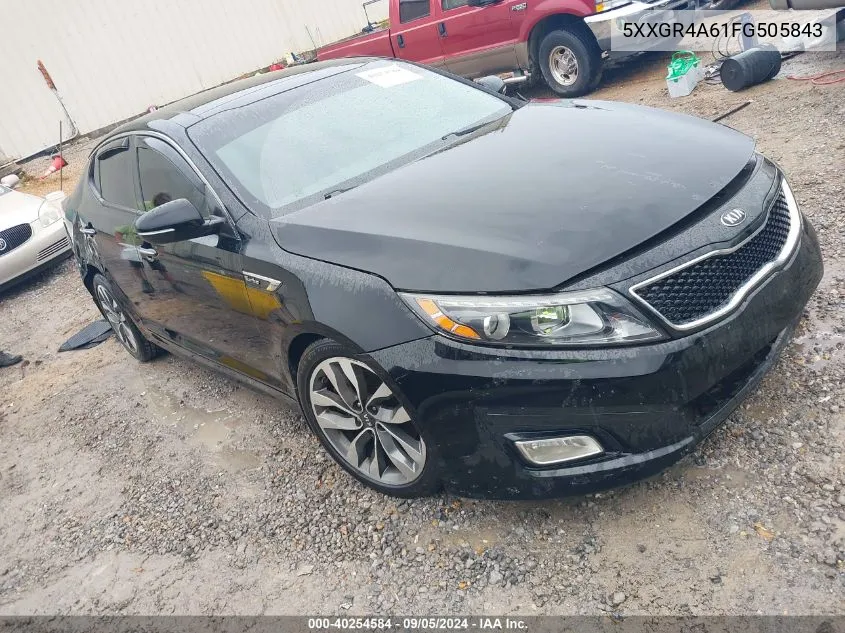 5XXGR4A61FG505843 2015 Kia Optima Sx Turbo