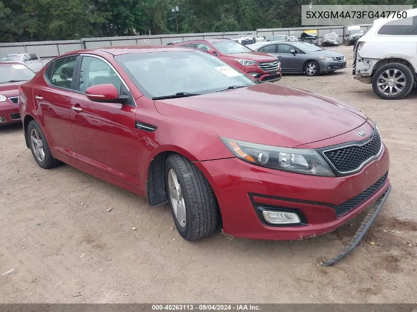 5XXGM4A73FG447760 2015 Kia Optima Lx