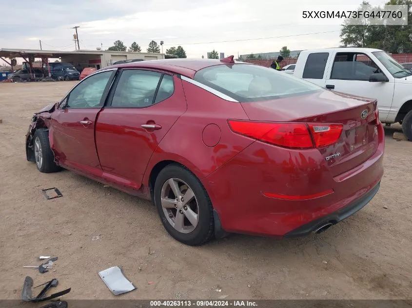 5XXGM4A73FG447760 2015 Kia Optima Lx