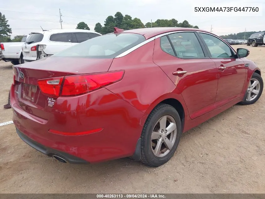 5XXGM4A73FG447760 2015 Kia Optima Lx