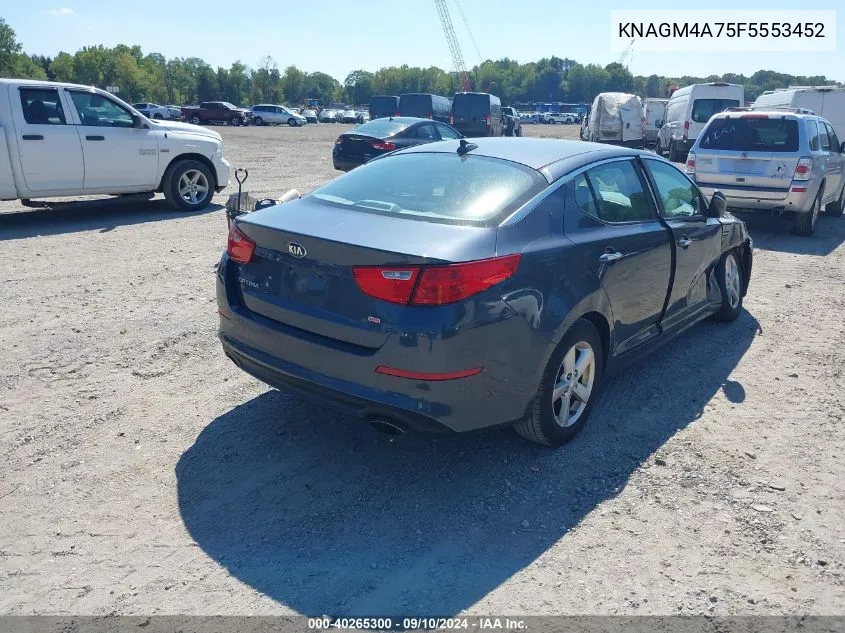 KNAGM4A75F5553452 2015 Kia Optima Lx